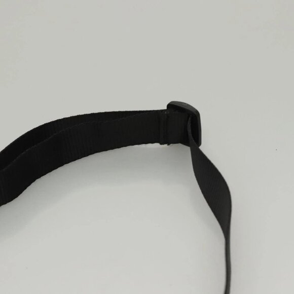 CHANEL Sports Shoulder Bag Coated Canvas Black CC Auth - Picture 9 of 16